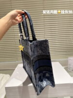 Dior Oblique Book Tote bag navy blue  size: 35cm/42cm - Image 6