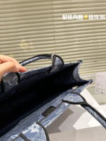 Dior Oblique Book Tote bag navy blue  size: 35cm/42cm - Image 7