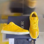 Dior B27 Oblique Galaxy Stone print casual sneakers yellow couple size W: 35-41 / M:38-46 note shoes size when you fill shipping address - Image 4