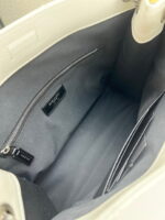 YSL NIKI Wrinkled retro oil wax skin Shoulder and backbody tote bag white 577999 size: 33*27*11.5 cm - Image 5