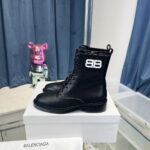 Balenciaga round toe button ankle boots cowhide size: 35-39（40.41customized）note shoes size when you fill shipping address