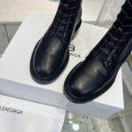 Balenciaga round toe button ankle boots cowhide size: 35-39（40.41customized）note shoes size when you fill shipping address - Image 9