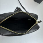 YSL MONOGRAM SAINT LAURENT LOU quilted leather camera bag black with gold hardware 520534 size: 23*16*6CM - Image 4
