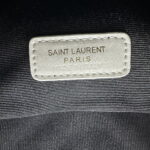 YSL MONOGRAM SAINT LAURENT LOU quilted leather camera bag white with gold hardware 520534 size: 23*16*6CM - Image 9