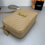 YSL MONOGRAM SAINT LAURENT LOU quilted leather camera bag khaki with gold hardware 520534 size: 23*16*6CM - Image 2