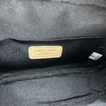 YSL MONOGRAM SAINT LAURENT LOU quilted leather camera bag khaki with gold hardware 520534 size: 23*16*6CM - Image 9