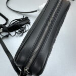 YSL MONOGRAM SAINT LAURENT LOU quilted leather camera bag black with sliver hardware 520534 size: 23*16*6CM - Image 3
