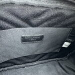 YSL MONOGRAM SAINT LAURENT LOU quilted leather camera bag black with sliver hardware 520534 size: 23*16*6CM - Image 9