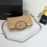 YSL25 New arrival Handbag Crossbody bag apricot 71314 size: 25*20cm