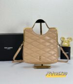 YSL25 New arrival Handbag Crossbody bag apricot 71314 size: 25*20cm - Image 7