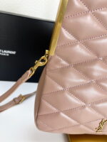 YSL25 New arrival Handbag Crossbody bag Leather pink 71314 size: 25*20cm - Image 6