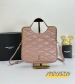 YSL25 New arrival Handbag Crossbody bag Leather pink 71314 size: 25*20cm - Image 3