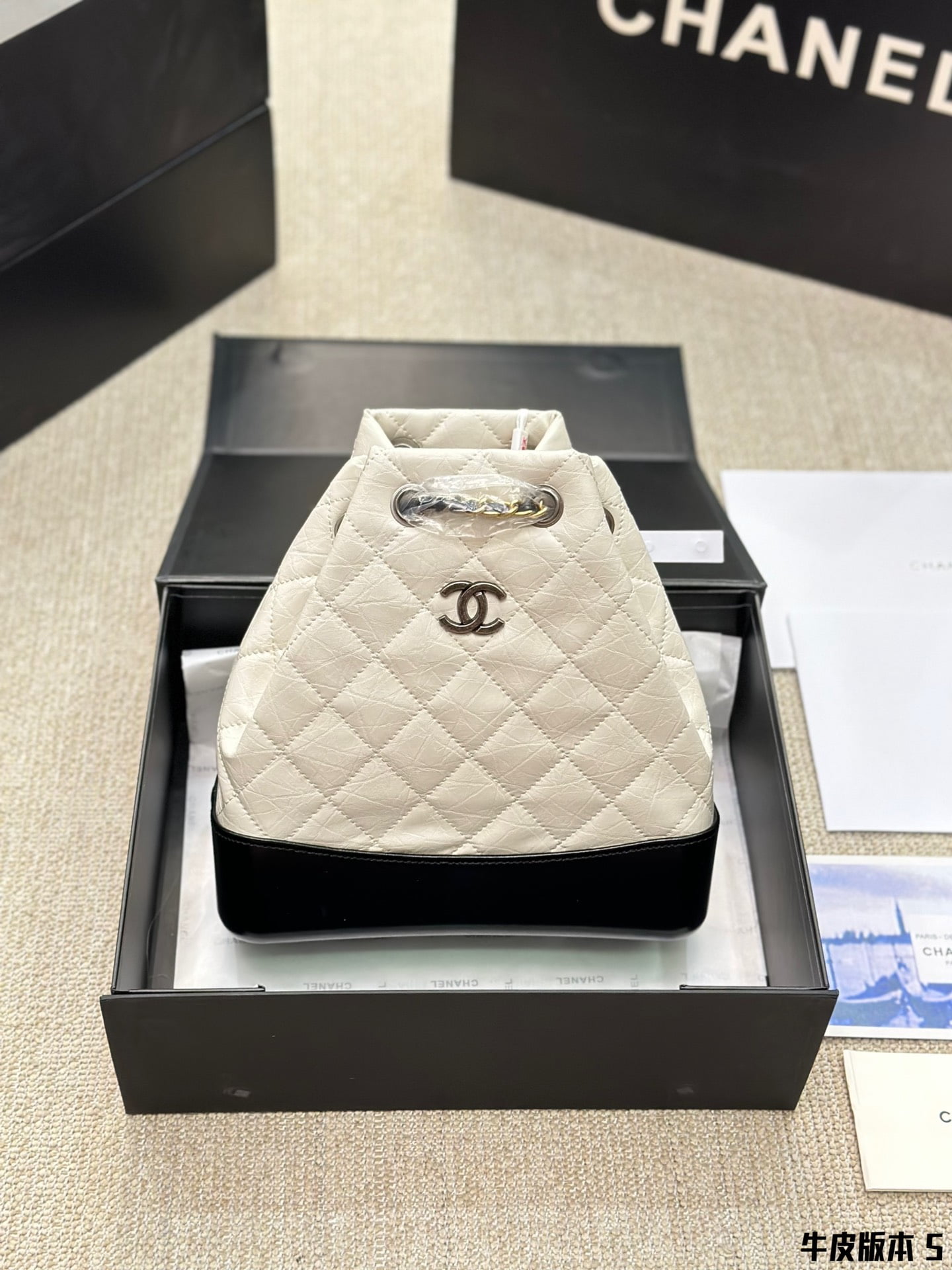 i1698569219_2711_0.jpg CHANEL Gabrielle Cowhide rgyle backpack 4 colors size: 23*23*10cm - Image 1