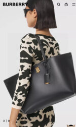 Burberry tote Shopping bag black brown size: 34*26cm - Image 2