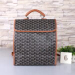 Goyard Backpack black with earthy yellow size:32*14*37cm