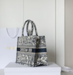 Dior book tote 3D Three-dimensional relief embroidery size: 36cm - Image 3
