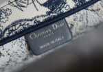 Dior book tote 3D Three-dimensional relief embroidery size: 36cm - Image 9