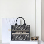 Dior embroidery tote bag