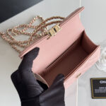 Chanel dark horse Kelly lychee colored cowhide long handle bag - Image 9