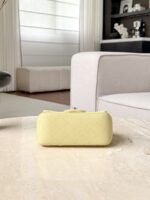 Chanel cf Square Fat 1115 sheepskin leather yellow size: 18*14*7cm - Image 3