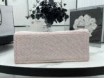 Chanel canvas tote bag Pink light gold size: 38cm - Image 7
