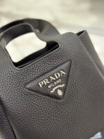 Prada Litchi print calf mini Picotin bag size:15.5*18*10cm - Image 5