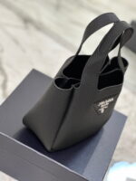Prada Litchi print calf mini Picotin bag size:15.5*18*10cm - Image 6