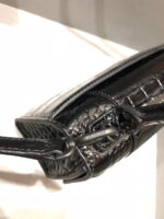 Balenciaga hourglass crocodile with black buckle size S: 19*8*21cm  L: 23x10x24cm - Image 6