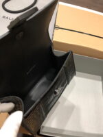Balenciaga hourglass crocodile with black buckle size S: 19*8*21cm  L: 23x10x24cm - Image 8